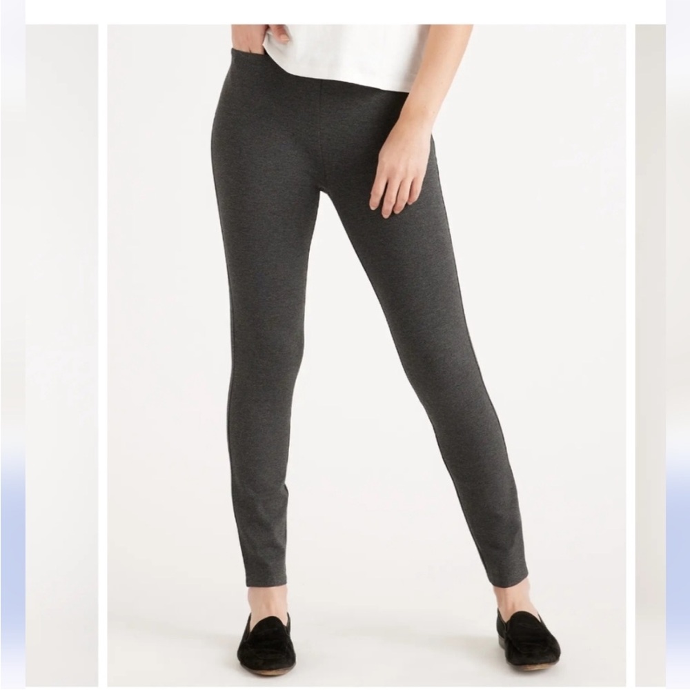 NWT Quince Charcoal Ultra-Stretch Ponte Skinny Pant Sz XL